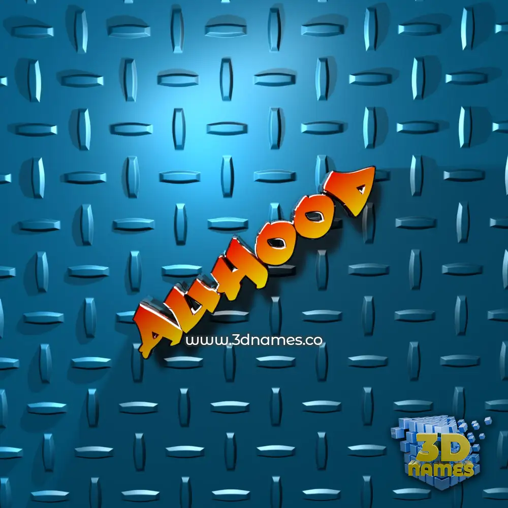 auhood in Grid Style style - 3D name wallpaper
