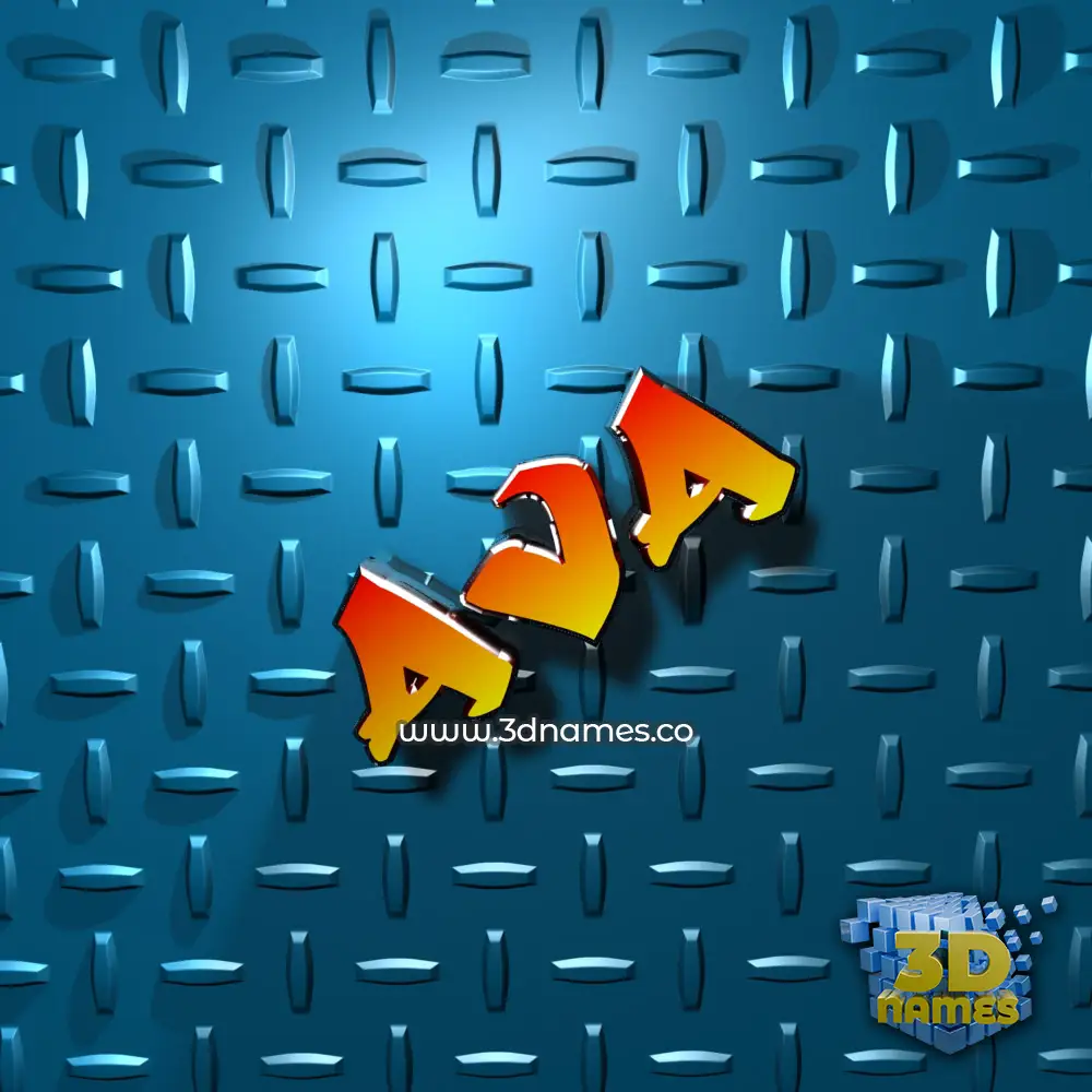 ava in Grid Style style - 3D name wallpaper