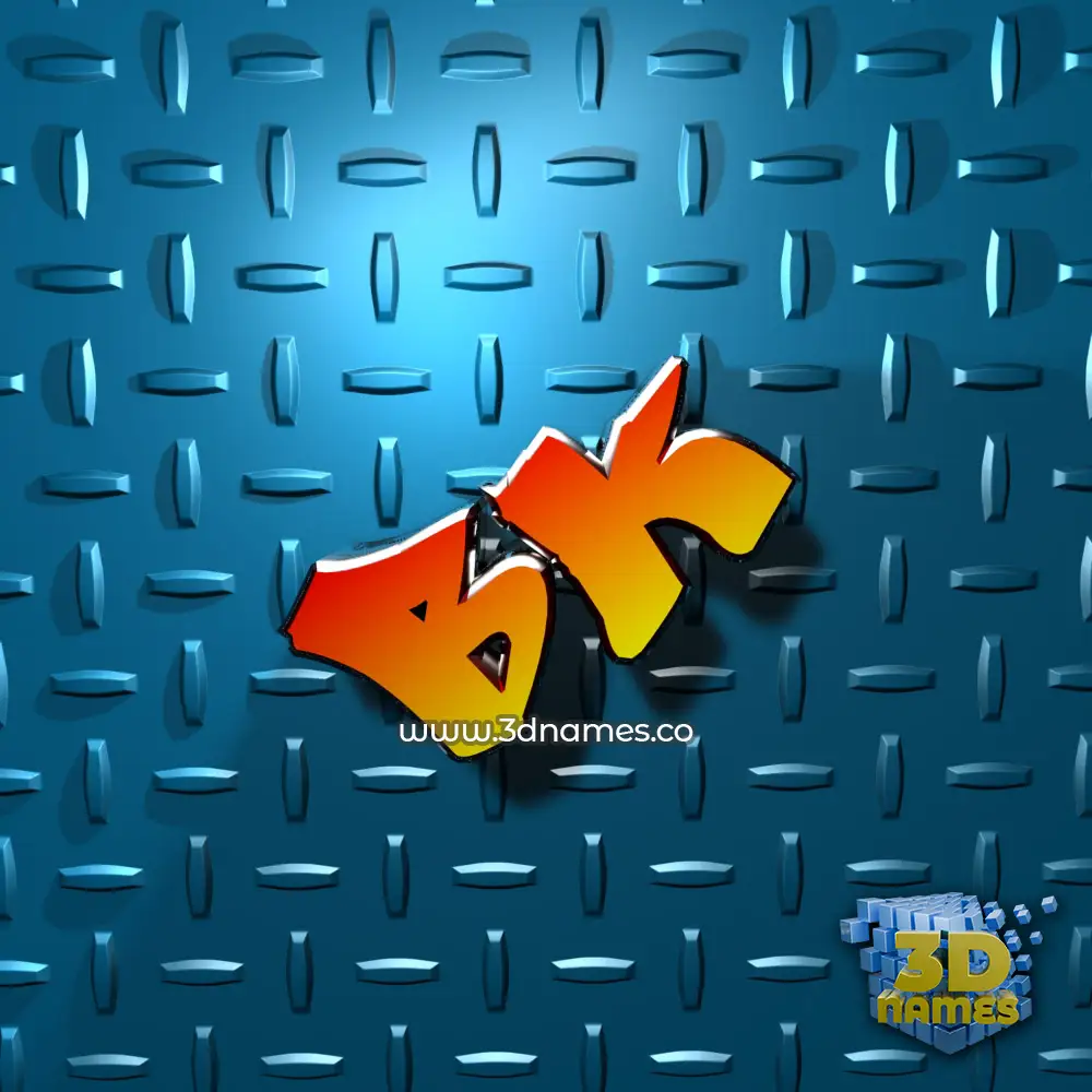 bk in Grid Style style - 3D name wallpaper bk in Grid Style style - 3D name wallpaper