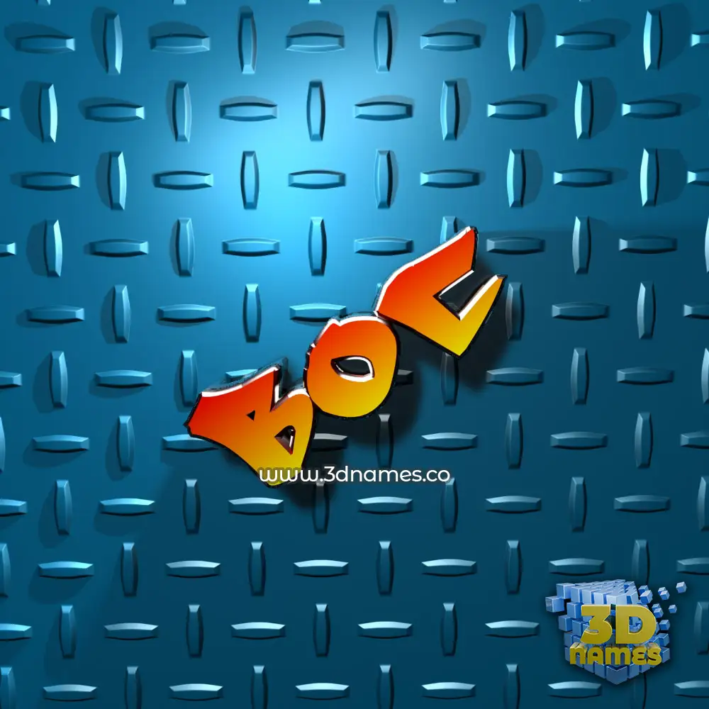 boc in Grid Style style - 3D name wallpaper boc in Grid Style style - 3D name wallpaper