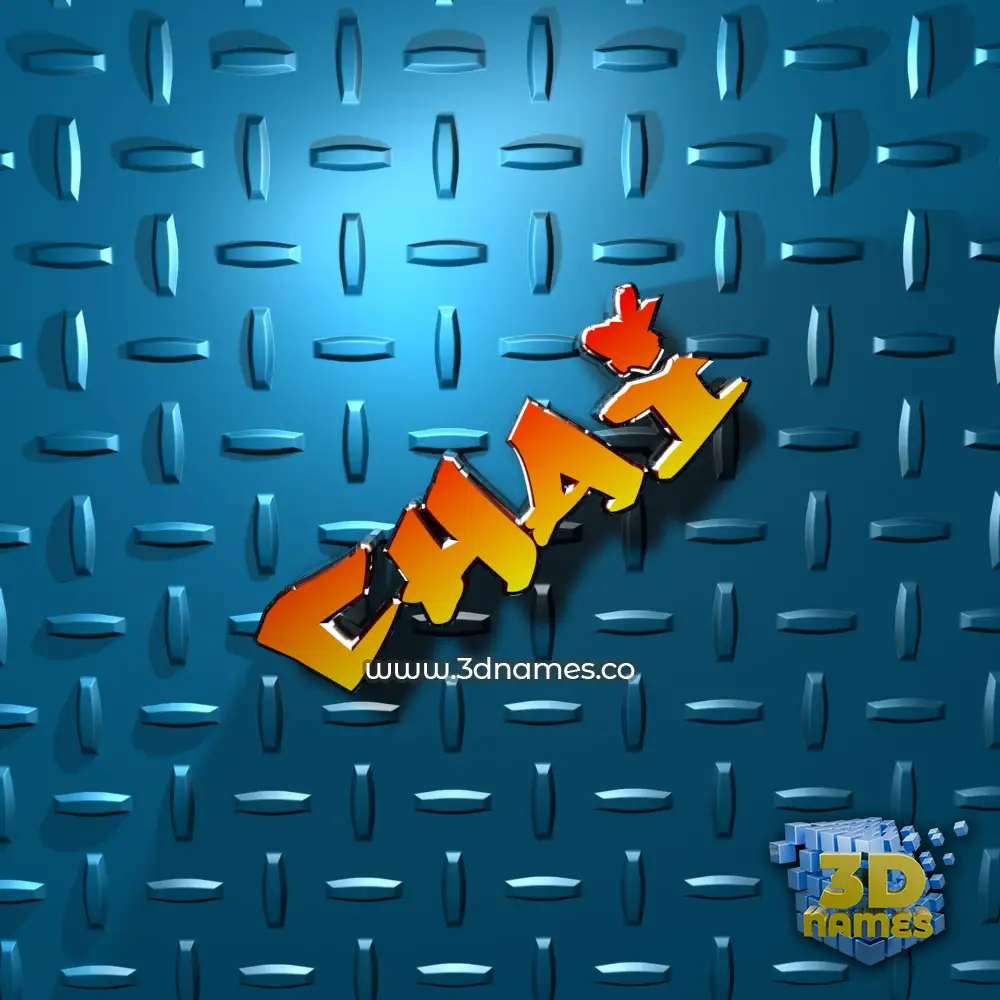 chai in Grid Style style - 3D name wallpaper