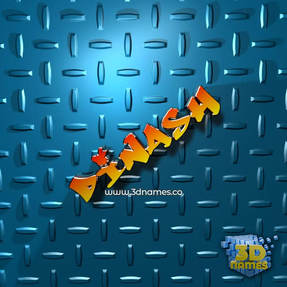 dinash in Grid Style style - 3D name wallpaper