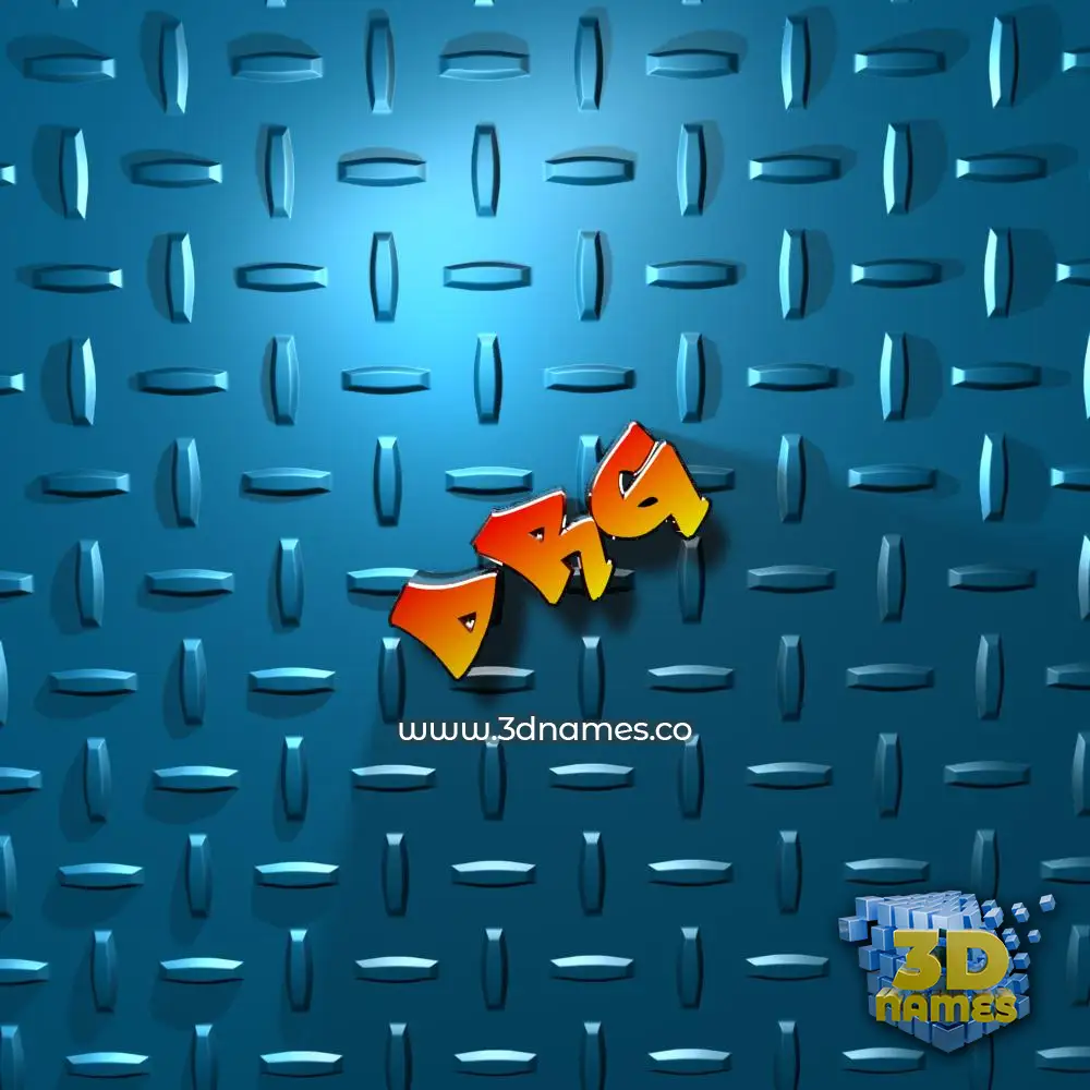 drg in Grid Style style - 3D name wallpaper