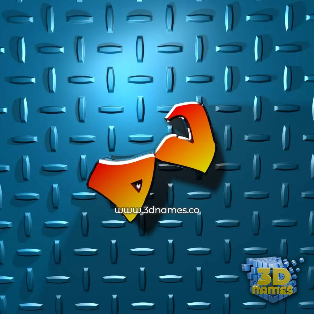 dv in Grid Style style - 3D name wallpaper