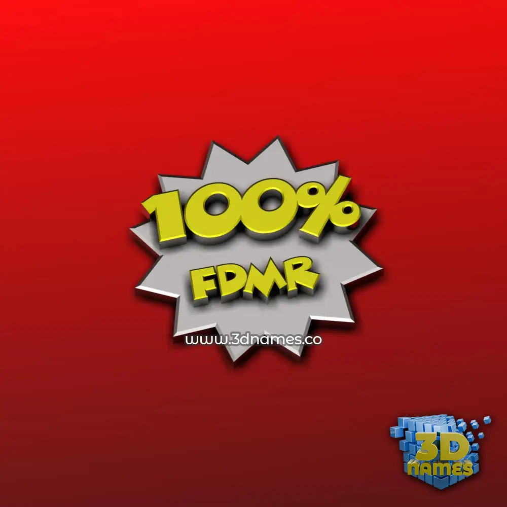 fdmr in Grid Style style - 3D name wallpaper