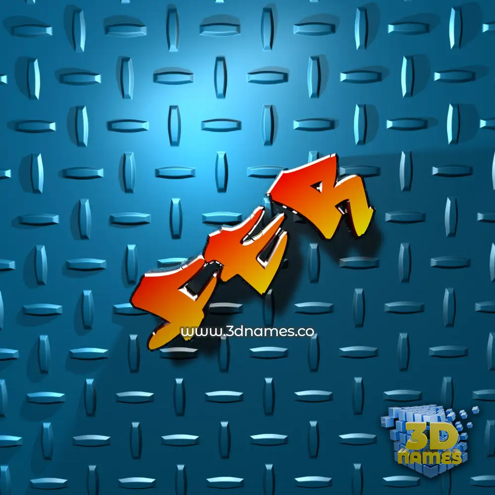 fer in Grid Style style - 3D name wallpaper