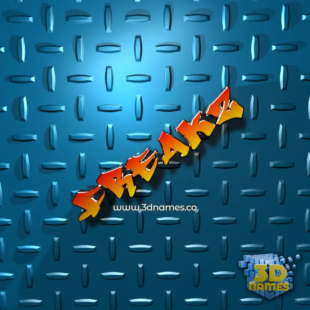 freakz in Grid Style style - 3D name wallpaper