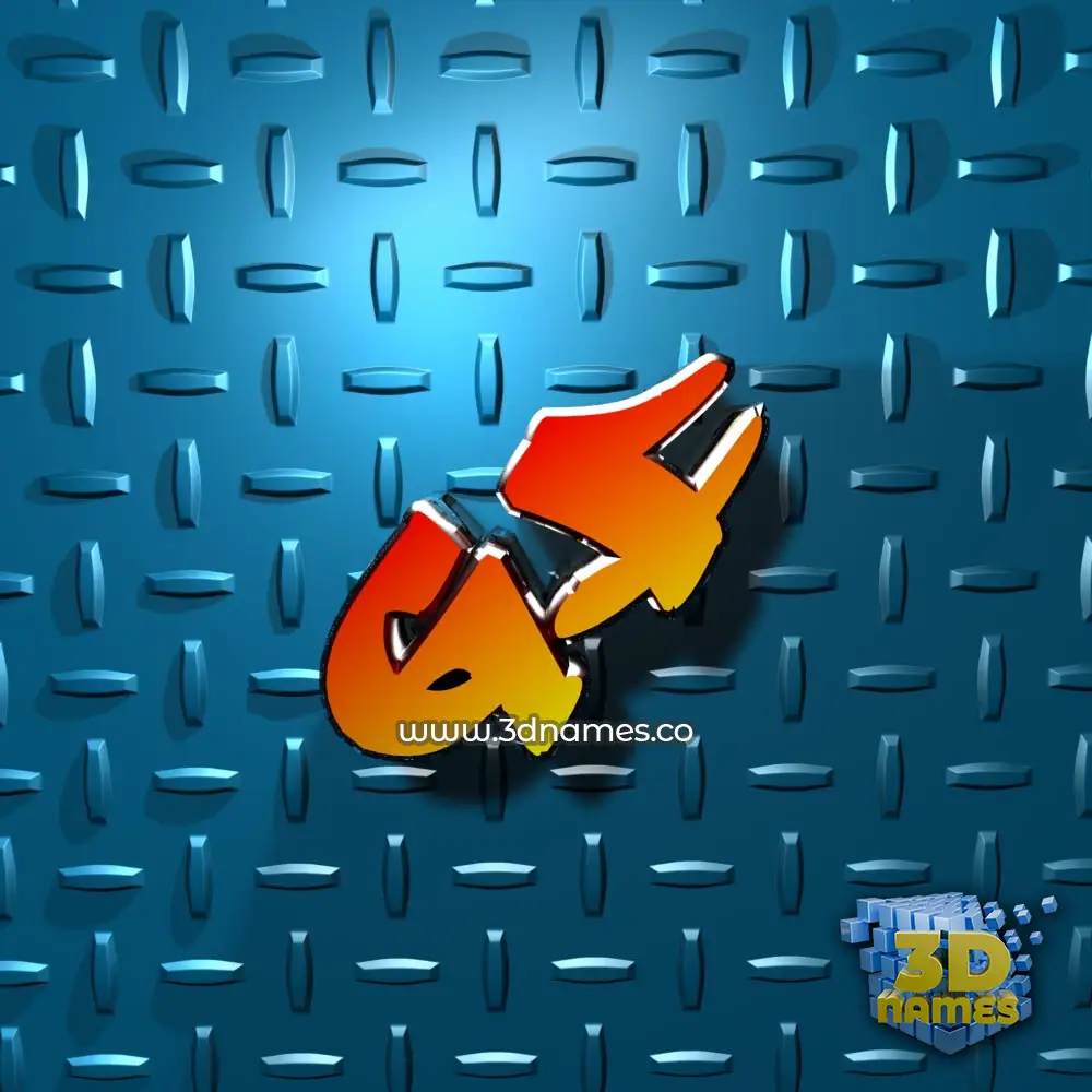 gf in Grid Style style - 3D name wallpaper