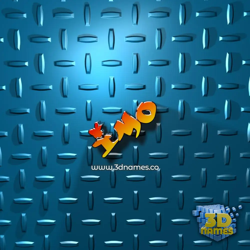 imo in Grid Style style - 3D name wallpaper