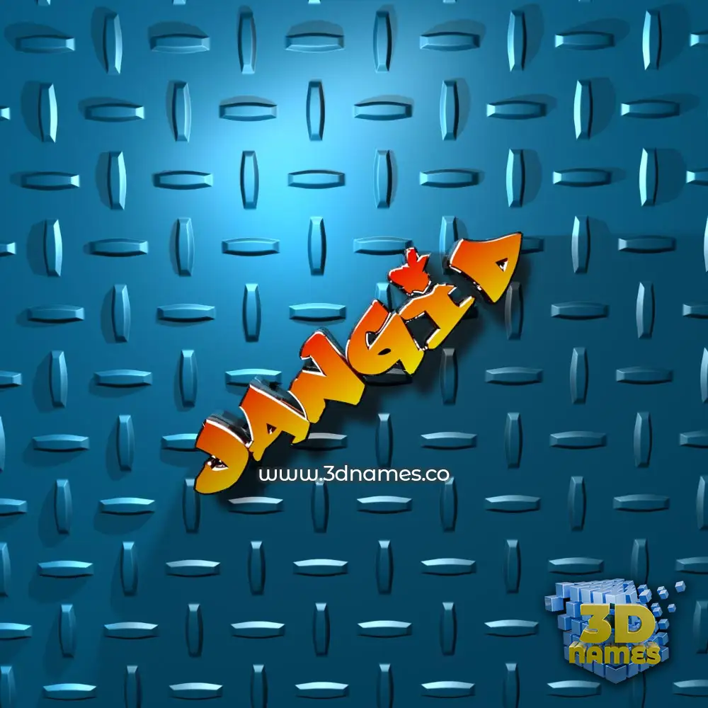 jangid in Grid Style style - 3D name wallpaper