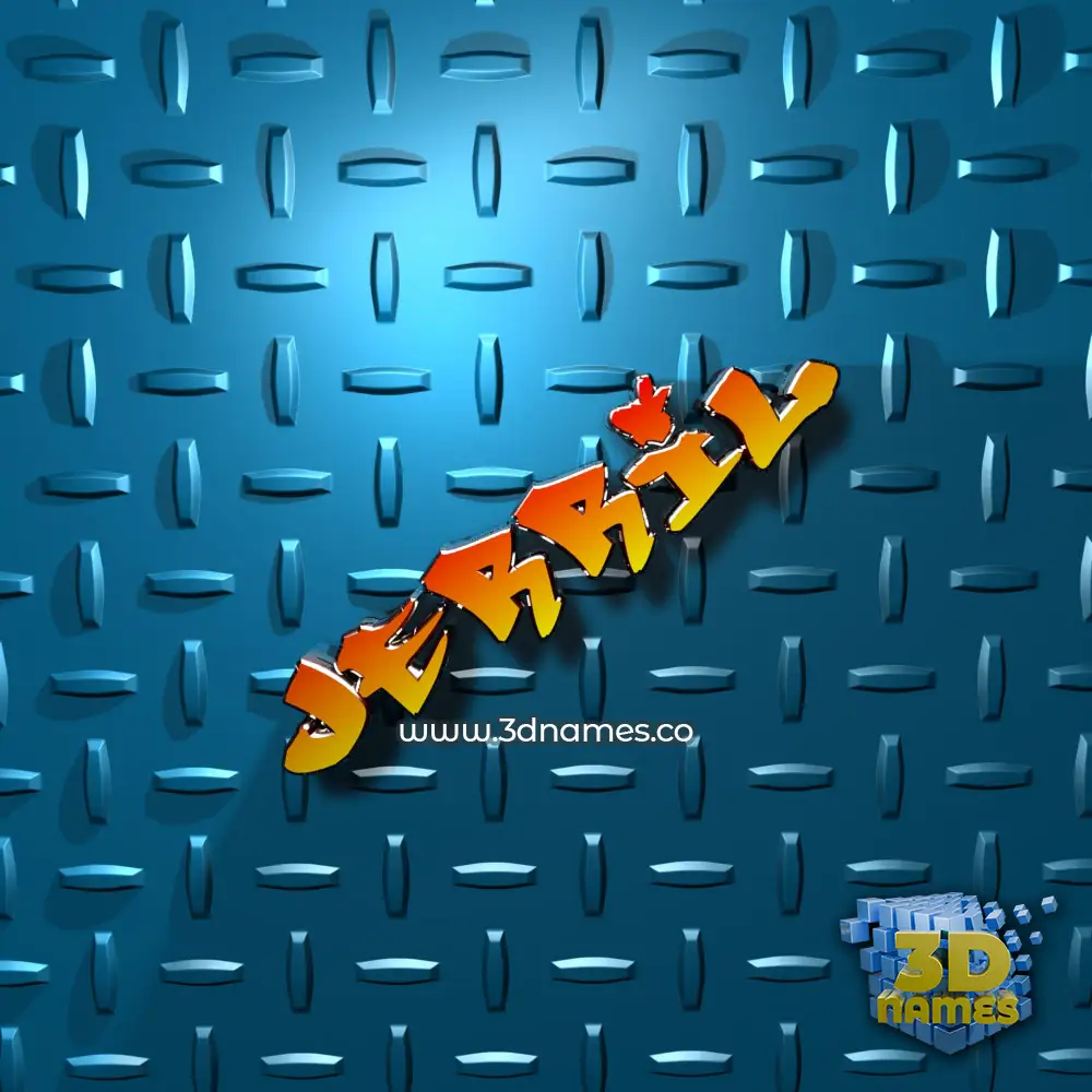 jerril in Grid Style style - 3D name wallpaper