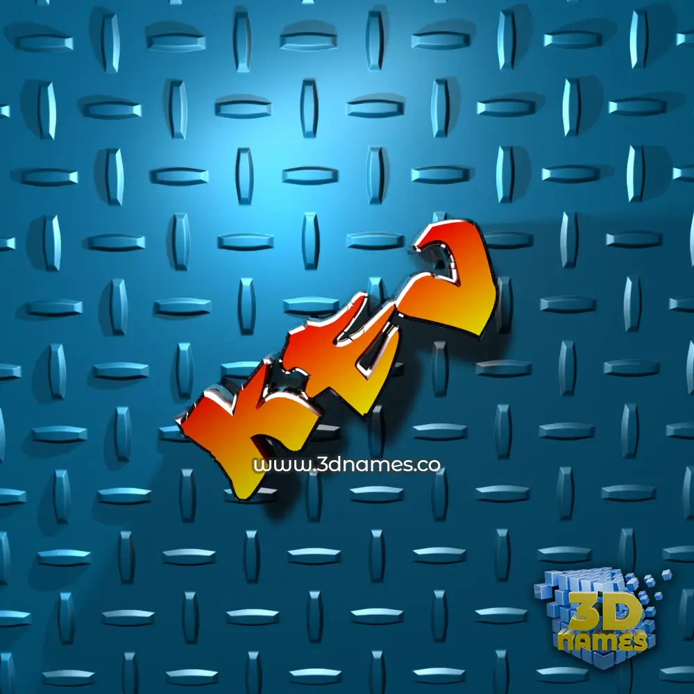 kev in Grid Style style - 3D name wallpaper