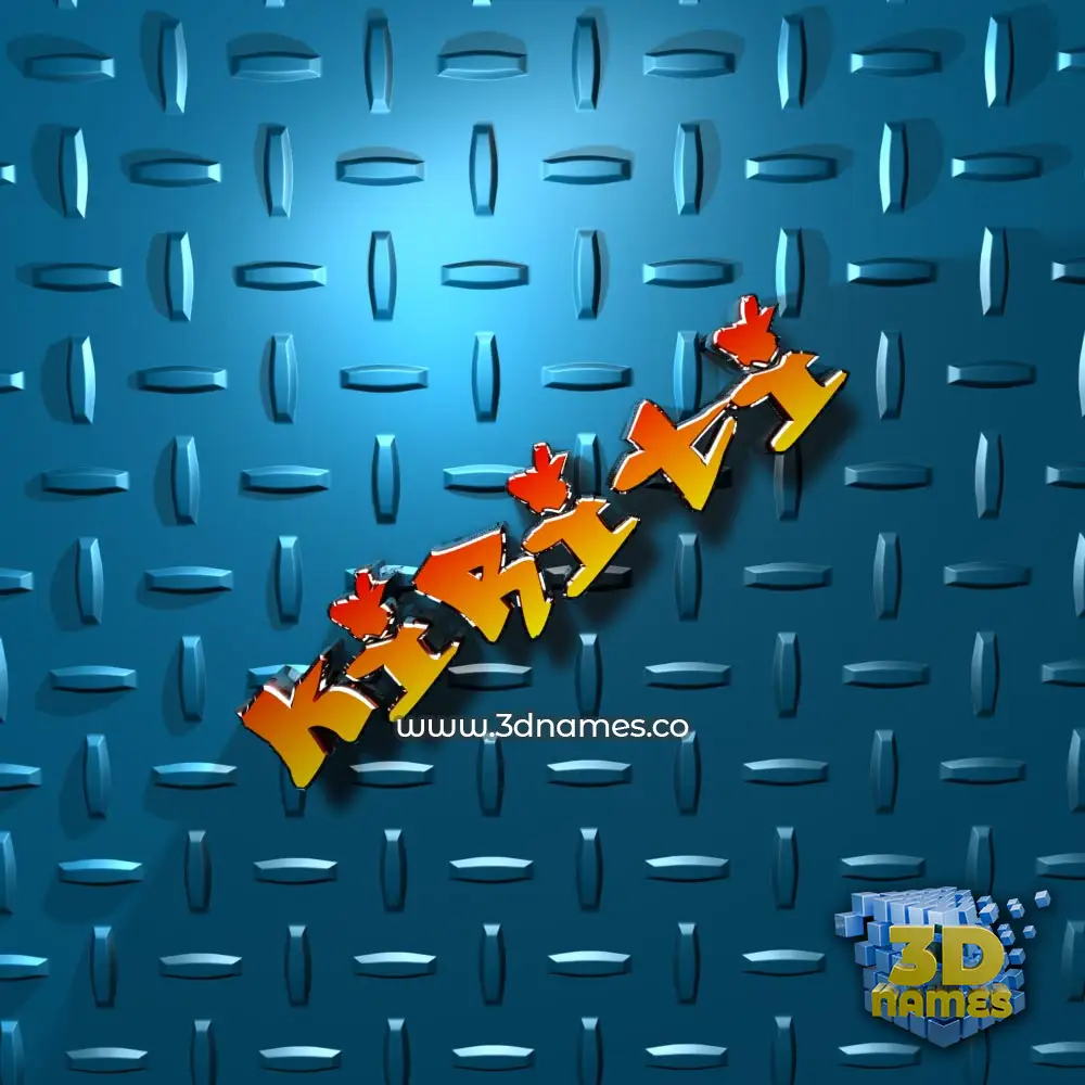 kiriti in Grid Style style - 3D name wallpaper