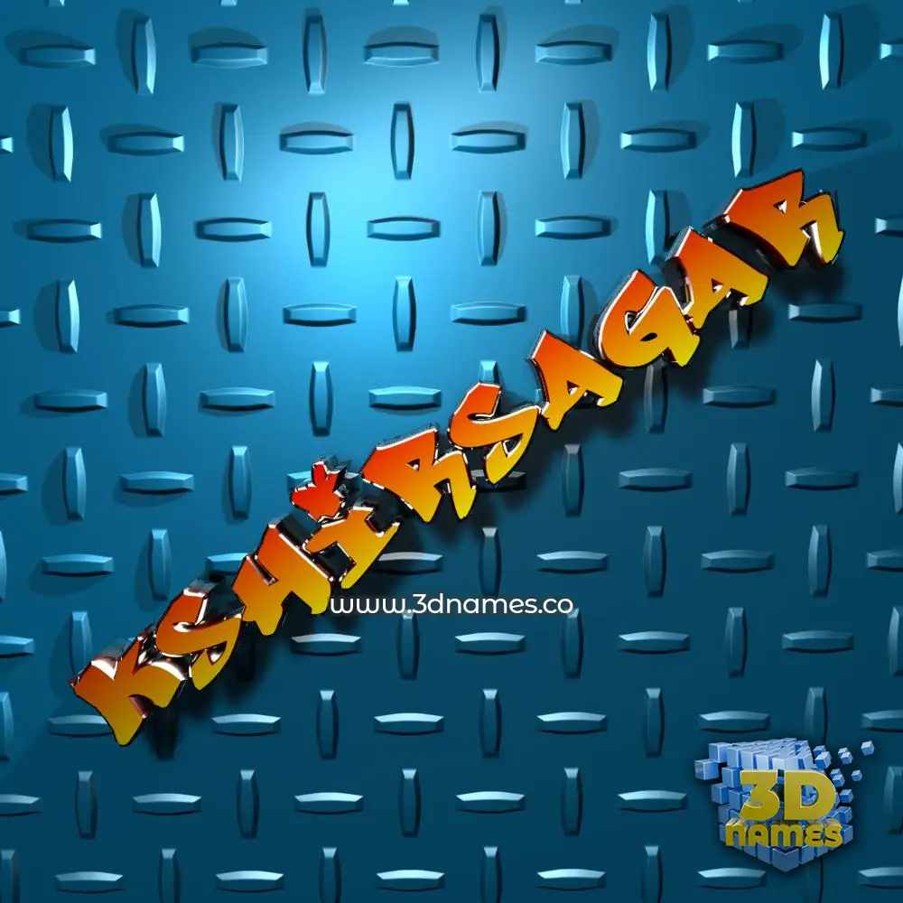 kshirsagar in Grid Style style - 3D name wallpaper