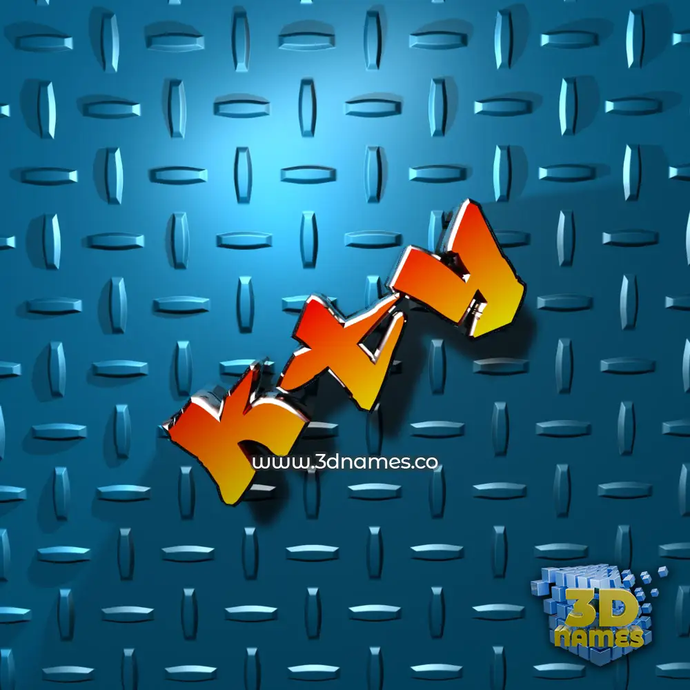 kty in Grid Style style - 3D name wallpaper
