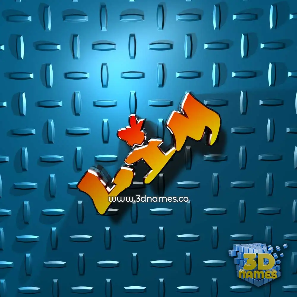 lim in Grid Style style - 3D name wallpaper