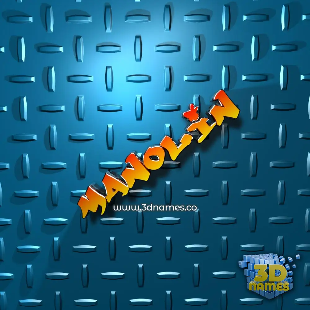 manolin in Grid Style style - 3D name wallpaper manolin in Grid Style style - 3D name wallpaper