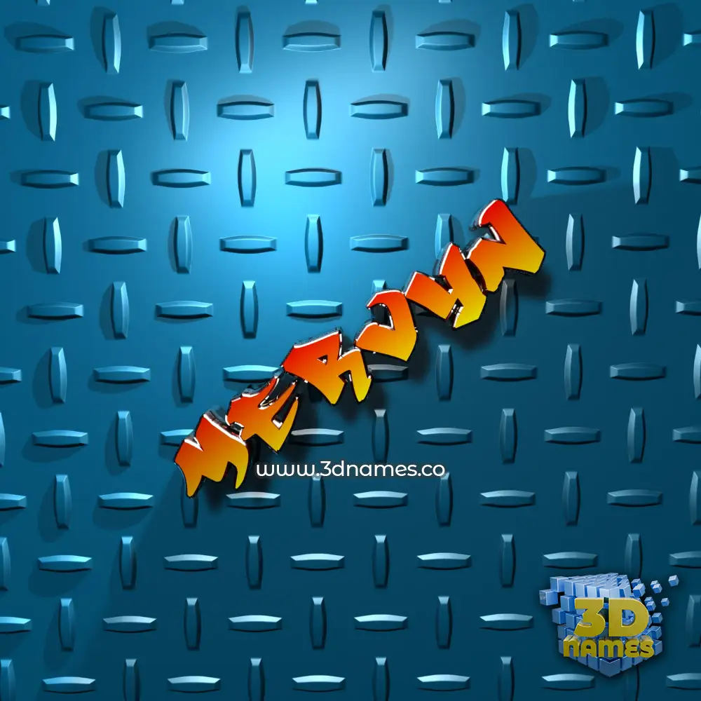 mervyn in Grid Style style - 3D name wallpaper