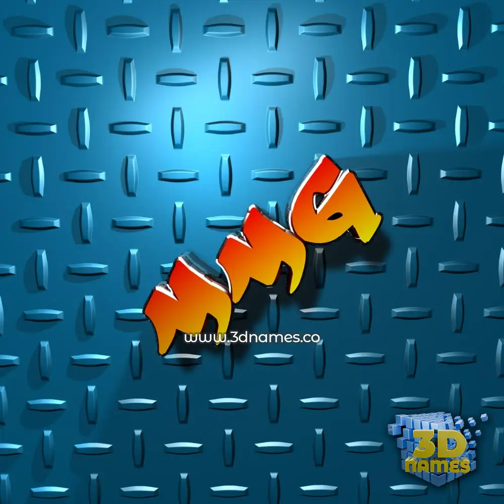 mmg in Grid Style style - 3D name wallpaper