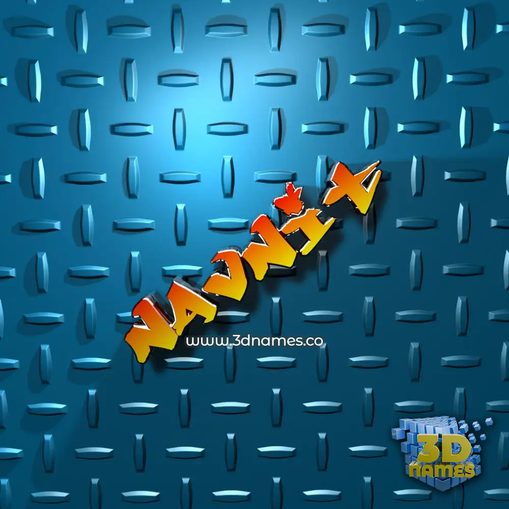navnit in Grid Style style - 3D name wallpaper