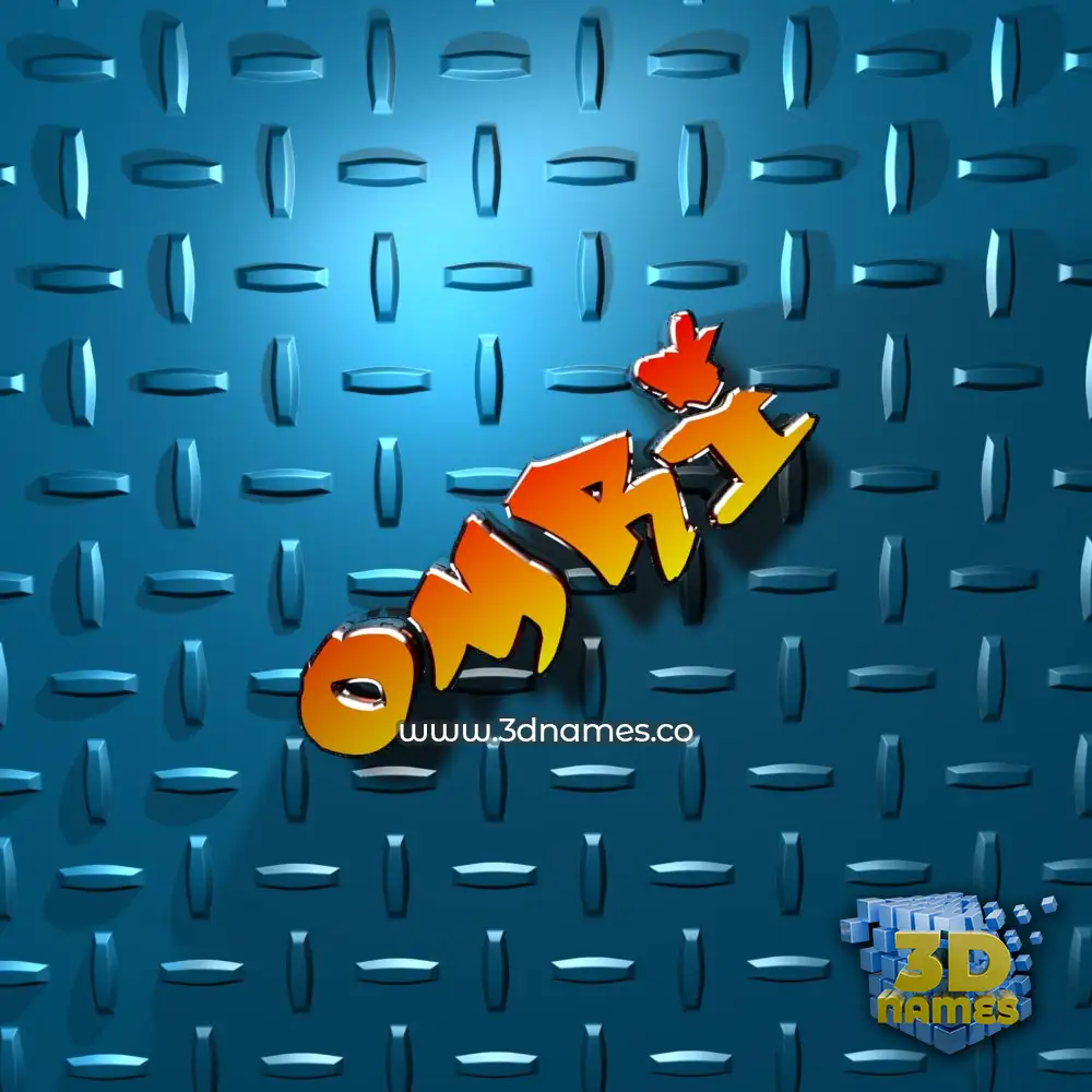 omri in Grid Style style - 3D name wallpaper