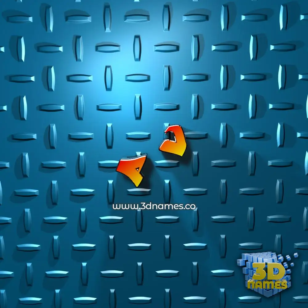 p v in Grid Style style - 3D name wallpaper