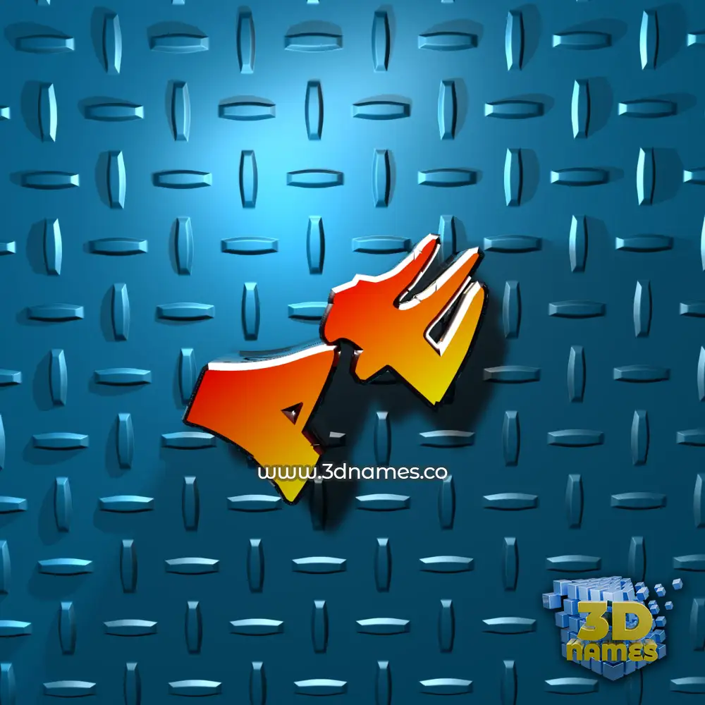 pe in Grid Style style - 3D name wallpaper