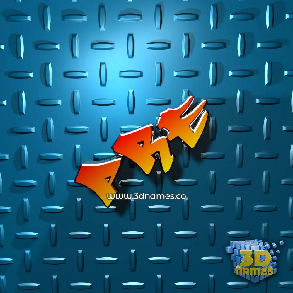 pre in Grid Style style - 3D name wallpaper