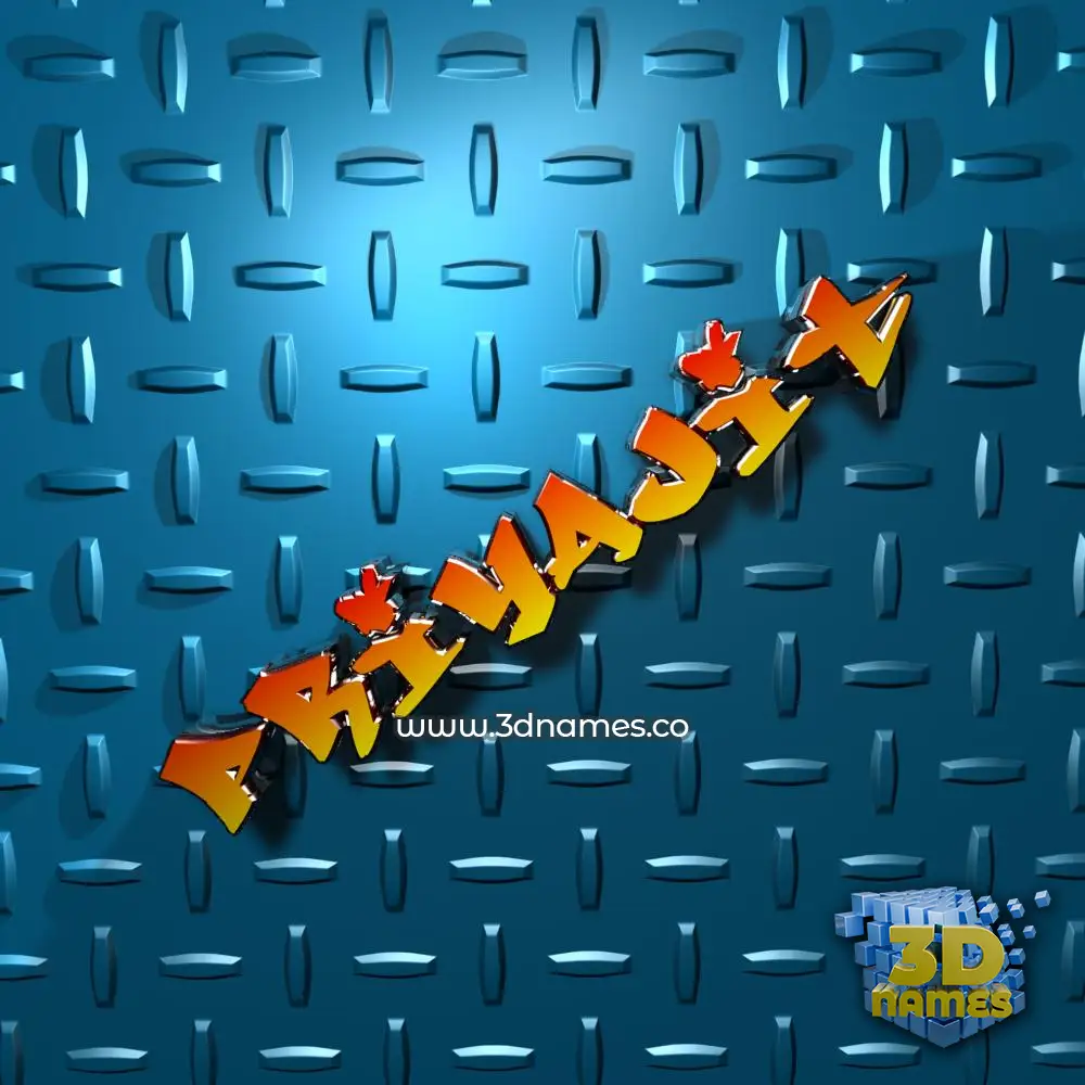 priyajit in Grid Style style - 3D name wallpaper