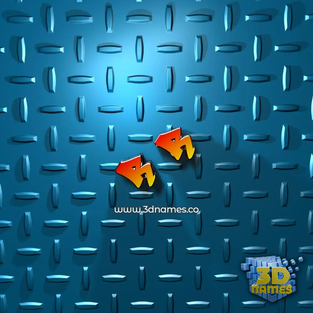 r r in Grid Style style - 3D name wallpaper