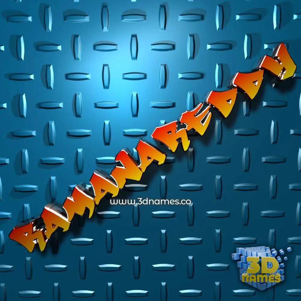 ramanareddy in Grid Style style - 3D name wallpaper