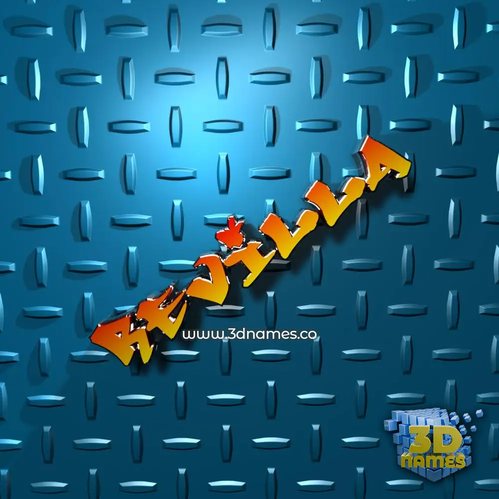 revilla in Grid Style style - 3D name wallpaper revilla in Grid Style style - 3D name wallpaper