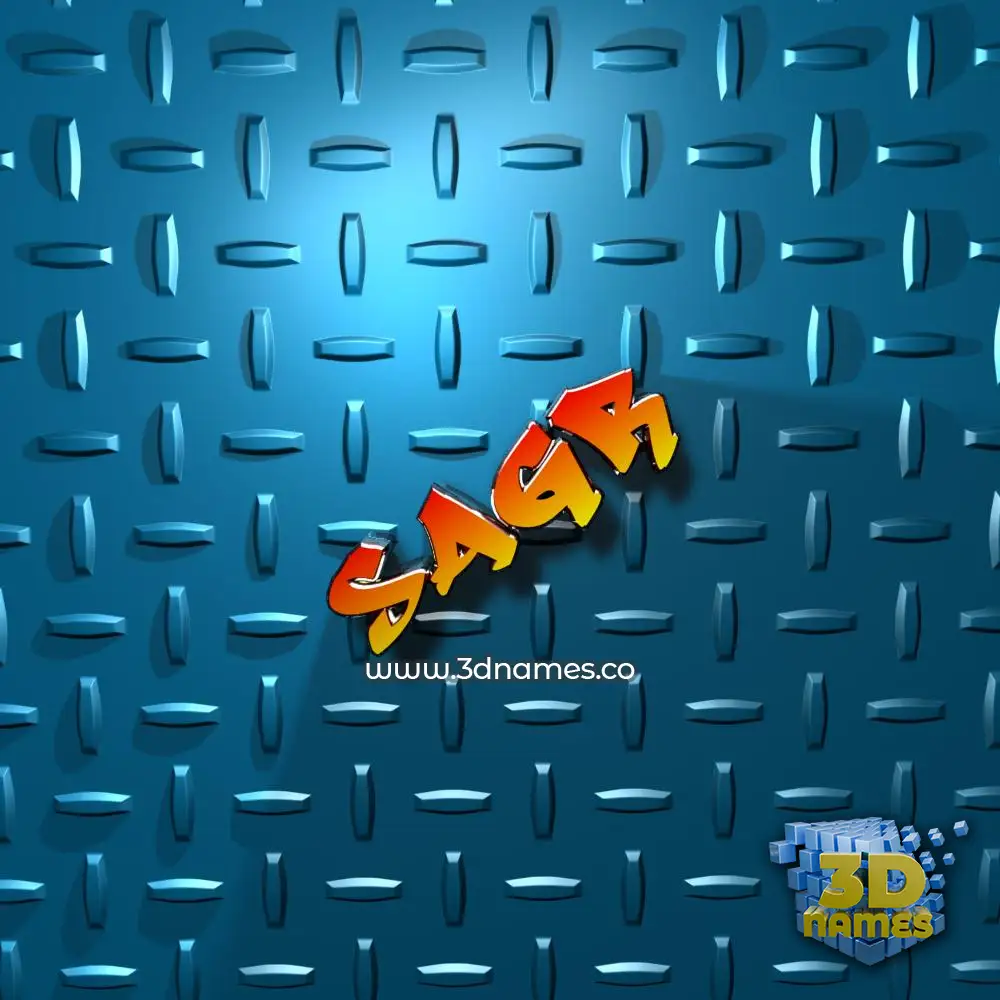 sagr in Grid Style style - 3D name wallpaper