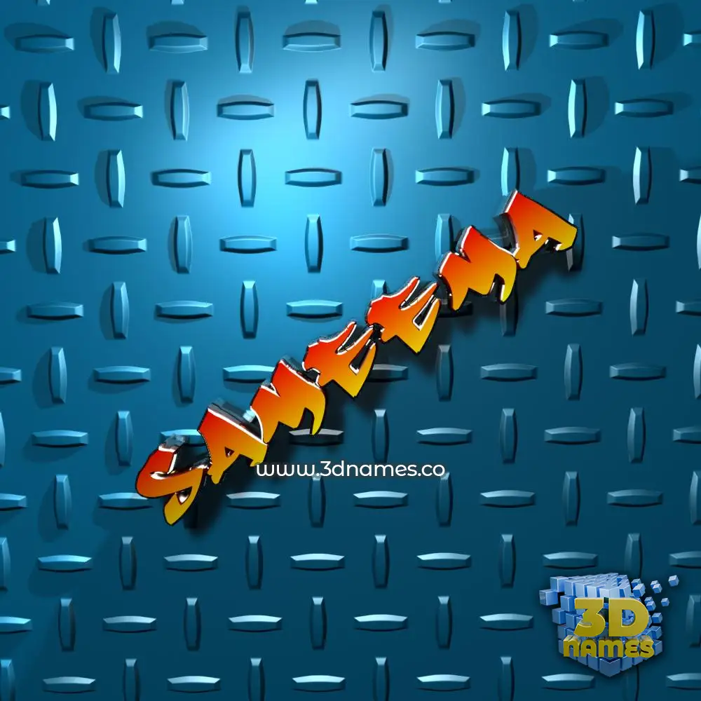 sameema in Grid Style style - 3D name wallpaper