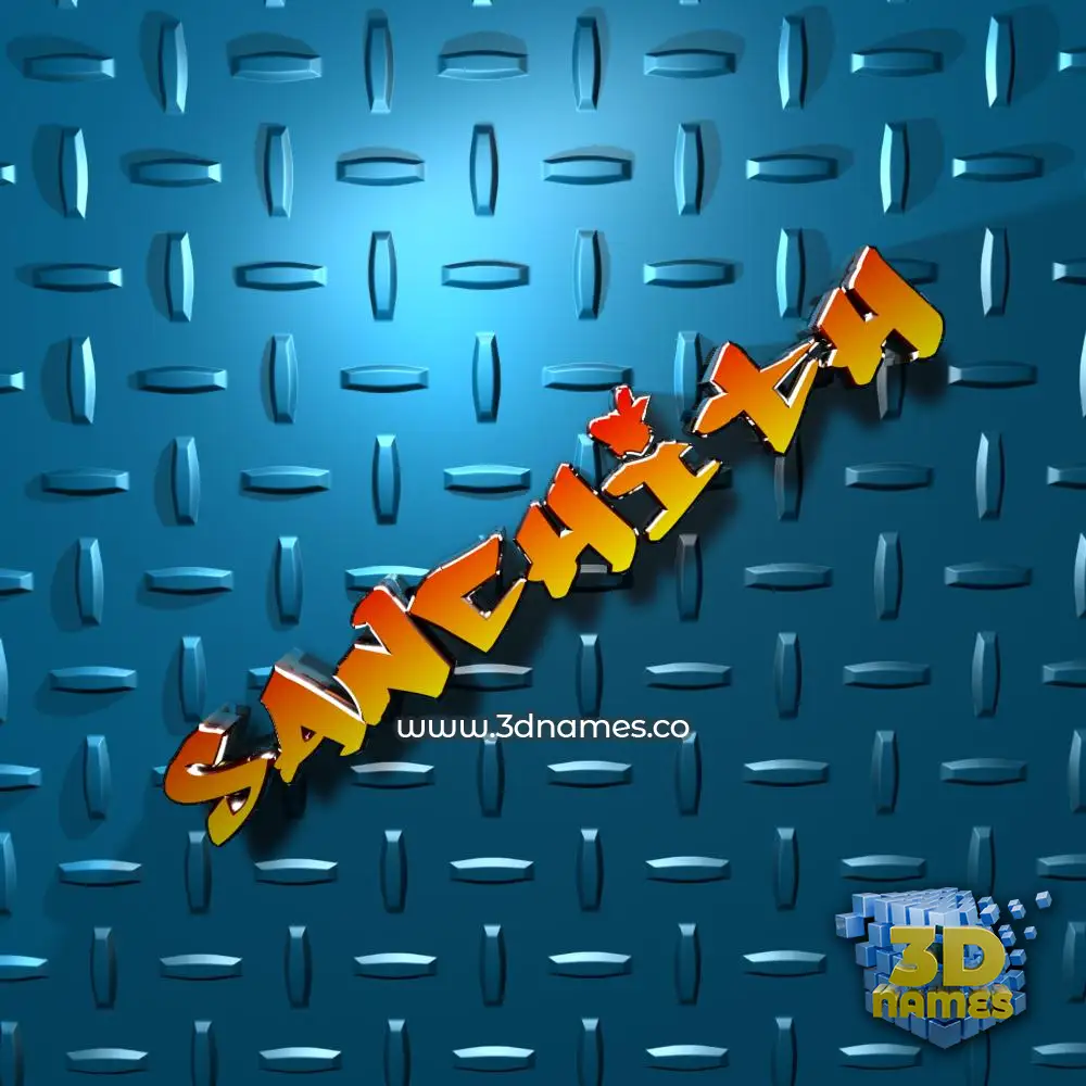sanchith in Grid Style style - 3D name wallpaper