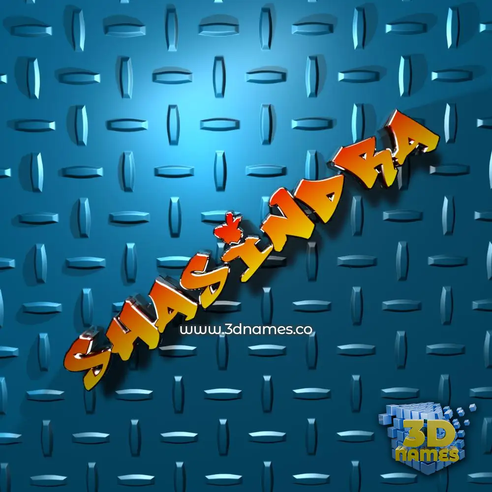 shasindra in Grid Style style - 3D name wallpaper