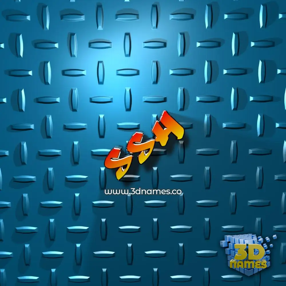 ssh in Grid Style style - 3D name wallpaper ssh in Grid Style style - 3D name wallpaper