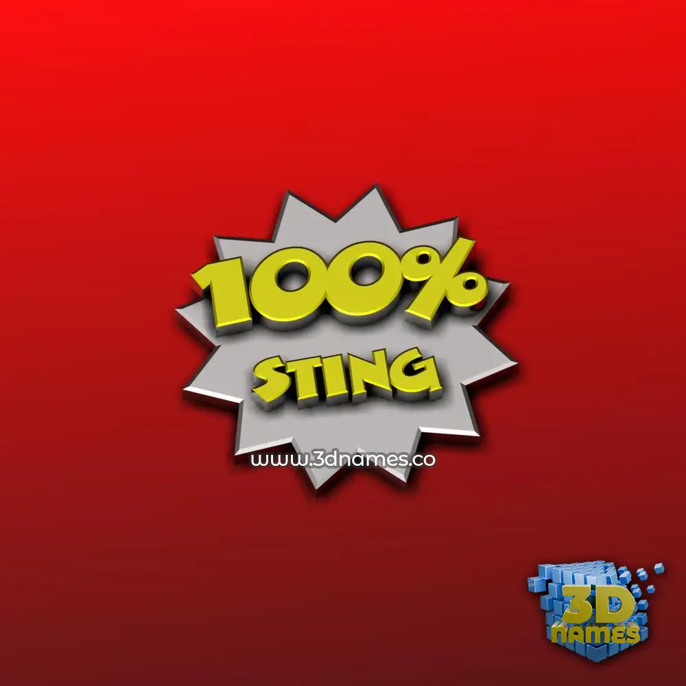 sting in Grid Style style - 3D name wallpaper