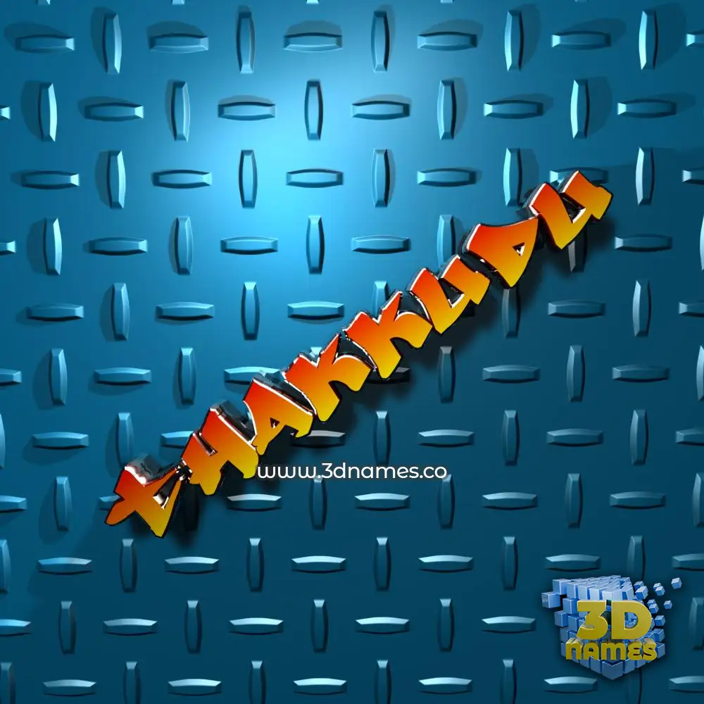 thakkudu in Grid Style style - 3D name wallpaper