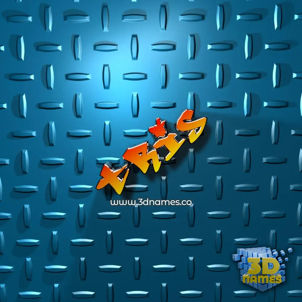 tris in Grid Style style - 3D name wallpaper