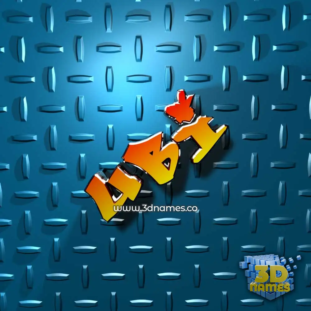 ubi in Grid Style style - 3D name wallpaper