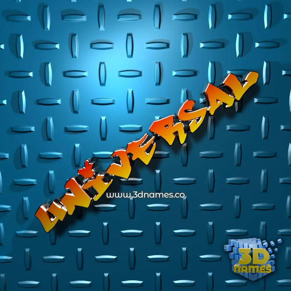universal in Grid Style style - 3D name wallpaper universal in Grid Style style - 3D name wallpaper