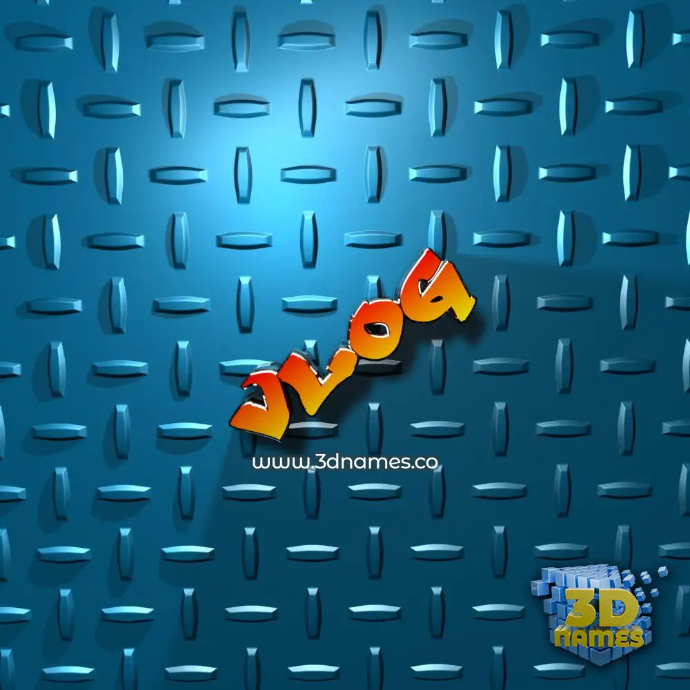 vlog in Grid Style style - 3D name wallpaper vlog in Grid Style style - 3D name wallpaper