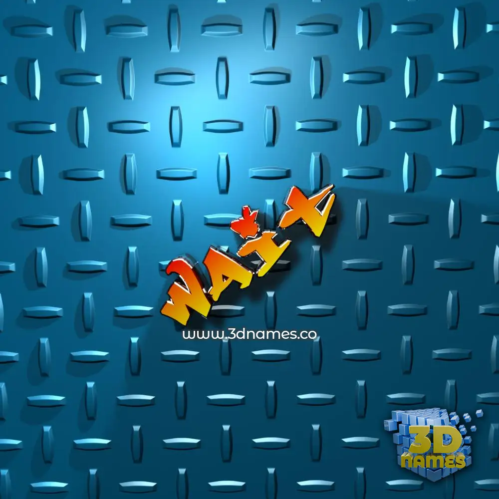 wait in Grid Style style - 3D name wallpaper
