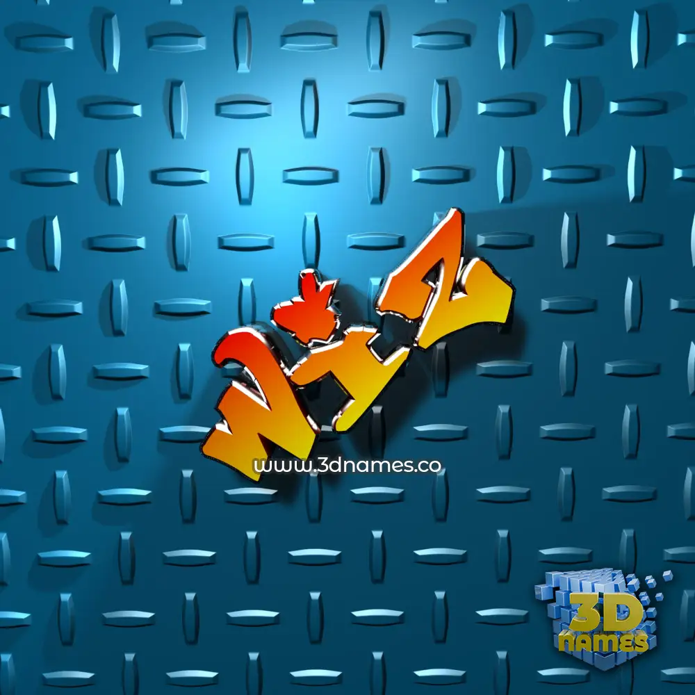 wiz in Grid Style style - 3D name wallpaper