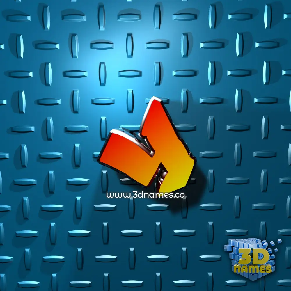 y in Grid Style style - 3D name wallpaper