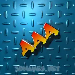 aaa in Grid Style style - 3D name wallpaper