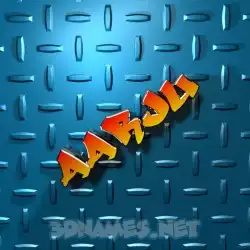 aarju in Grid Style style - 3D name wallpaper