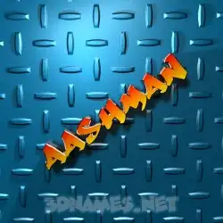 aashman in Grid Style style - 3D name wallpaper