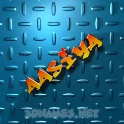 aasiya in Grid Style style - 3D name wallpaper